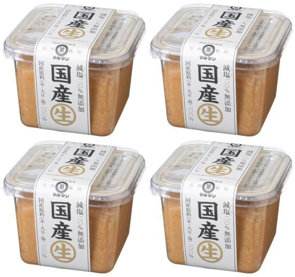 マルマン 国産生みそ 減塩20% 500g×4個 【送料無料】
