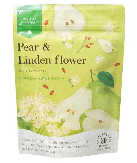 【ネコポス発送】 生活の木 おいしいハーブティー 洋なし&リンデンフラワー 30ティーバッグ 【送料無料】