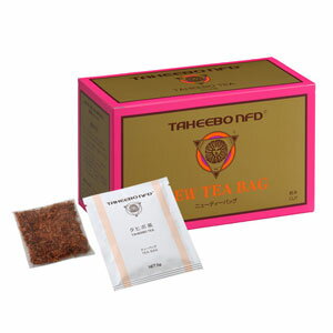 タヒボNFD ニューティーバッグ 1500年前から伝わる天然樹木茶、「タヒボNFD」。神様からの恵みの木である貴重なお茶を、毎日の健康維持に。お手軽なティーバッグタイプ。 製造元:タヒボジャパン 内容量:150g(5g×30包) サイズ(奥行×横幅×高さ):90×140×111(mm) 1日量(目安):1包 使用の目安:約30日間 人工栽培が不可能なタヒボのわずか7mmほどの内部樹皮を使用。 タヒボ茶は、南米アマゾン川流域に自生しているノウゼンカズラ科に属する植物、学名タベブイア・アベラネダエ、タヒボ(紫イペ)の原木の外皮と木質部の間のわずか7mm程の内部樹皮だけを原料にした健康茶です。 タヒボの木は、アマゾンの特定地域のみに自生している樹木で、古代インカ帝国時代から「神からの恵みの木」として、珍重されてきました。タヒボは、人工栽培が不可能なため、全て自生している樹木を伐採して、その外皮と木質部のわずか7mmほどの内部樹皮だけを使用します。タヒボ茶は、各種ミネラルやビタミンのほか、微量元素、色素成分などが含まれた栄養価の高い樹木茶です。 「タヒボNFD」は、タヒボジャパンが、タヒボに含まれている天然色素成分ナフトキノンから、発見・抽出した有用成分「NFD」を含んだ樹木茶です。 「タヒボNFD」は、全て樹齢30年以上、しかも世界的権威の南米植物学者である故アコーシ博士により、品質を保証された特定地域にのみ生育する天然のタヒボの木を、ブラジル政府の管理の下で、許可された伐採権者のみが伐採した樹木からつくられた高品質な製品です。 毎日の健康維持や美容に、貴重な神様からの恵みのお茶である「タヒボNFD」をお役立て下さい。100%天然の無添加、ノンカフェインです。 「タヒボNFD ニューティーバッグ」は、手軽にお召し上がりいただけるティーバッグタイプ。必ず煎じてからお召し上がり下さい。粉のままでは、成分を摂取することができません。 「NFD」は、タヒボジャパン社の登録商標です。 タヒボNFD ニューティーバッグ のお召し上がり方 ガラス製のポットに水1リットルを注ぎ、ティーバッグ1包を入れます。 タヒボNFDを専用スプーン5g側ですり切り1杯(5g)、ポットの水の中に入れます。 ポットを火にかけます。沸騰したら弱火にして30分煎じてください。 ティーバッグはポットに浸したままにしておいて下さい。 タヒボNFD ティーバッグ の関連商品 タヒボNFD エッセンス タヒボNFD 粉末150g 原材料 タベブイア・アベラネダエ(ノウゼンカズラ科) 原産国 ブラジル 栄養成分表 1包(5g)あたり エネルギー 18kcal たんぱく質 0.2g 脂質 0.1g 炭水化物 4.1g ナトリウム (食塩相当量) 0.1mg (0.0g) 葉酸 0.2&mu;g イノシトール 3.70mg カルシウム 141.0mg 鉄 0.15mg カリウム 7.5mg リン 0.7mg マグネシウム 2.8mg 亜鉛 0.04mg 銅 0.01mg マンガン 0.05mg 無水カフェイン 0mg 広告文責:いいもの健康有限会社 電話番号: 042-498-2113　