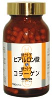 低分子ヒアルロン酸&低分子コラーゲン コーワリミテッド 安全性の高い乳酸菌から生まれた純度99%以上の低分子ヒアルロン酸に、低分子コラーゲンを豊富かつバランスよく配合し、さらにプラセンタ、ビタミンCを配合しました。 製造元:コーワリミテッド 内容量:33.6g(280mg×120カプセル) サイズ(外装)(奥行×横幅×高さ):60×60×111(mm) 1日量(目安):4粒 使用の目安:約30日間 美容成分低分子ヒアルロン酸を1.5倍に増量しました。 「低分子ヒアルロン酸&低分子コラーゲン コーワリミテッド」は、従来の鶏の鶏冠から抽出されるヒアルロン酸ではなく、安全性の高い乳酸菌から生まれた純度99%以上の低分子ヒアルロン酸に、低分子コラーゲンを配合し、さらに、国産豚由来のプラセンタ、ビタミンCをプラスした美容サポートサプリメントです。従来よりも、ヒアルロン酸を1.5倍に、コラーゲンを1.2倍に増量しました。 1日目安量である4粒(1.12g)中に、低分子ヒアルロン酸60mg、魚由来の低分子マリンコラーゲンを600mg、プラセンタ50mg、ビタミンC 125mgと各成分を、豊富かつバランスよく配合しています。カプセルは、食物繊維から作られるノンカロリーのHPMCカプセルを使用。美容や毎日の健康維持を心がける方などにおすすめします。 低分子ヒアルロン酸&低分子コラーゲン コーワリミテッド のお召し上がり方 栄養補助食品として、1日4粒程度を目安に、水などと一緒にお召し上がりください。 原材料 加水分解コラーゲン(魚鱗由来)、ビタミンC、ヒアルロン酸、プラセンタエキス末、ショ糖脂肪酸エステル、HPMC 栄養成分表 4粒(1.12g)あたり エネルギー 4.37kcal たんぱく質 0.67g 脂質 0.02g 炭水化物 0.39g ナトリウム 1.30mg ビタミンC 125g 低分子ヒアルロン酸 60mg 低分子マリンコラーゲン 600mg プラセンタ 50mg 広告文責:いいもの健康有限会社 電話番号: 042-498-2113