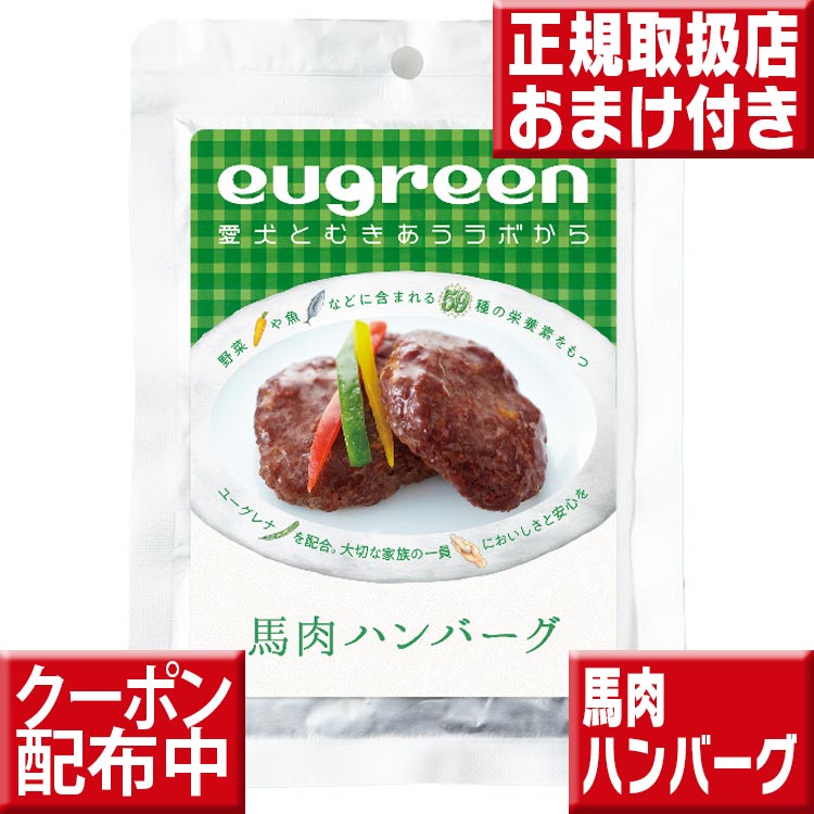 阪急ハロードッグ わんちゃんのヘルシーお惣菜 馬肉ハンバーグ70g ユーグレナ配合 ドッグフード 無添加 国産 ミドリムシ 犬 手作り ご飯 レトルト トッピング 葉月会獣医師推奨のサムネイル