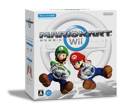 Wii ニンテンドーWii マリオカートWii ハンドル 同梱 ソフト 任天堂 NINTENDO 4902370516463【中古】