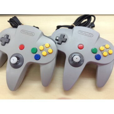 64 ゲーム コントローラ グレー 2個セット 任天堂64 ニンテンドー64 NINTENDO64 中古 4902370502534 送料無料