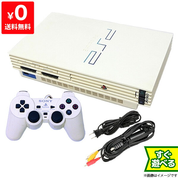 PS2 プレステ2 プレイステーション2 Racing Pack 本体 すぐ遊べるセット コントローラー付き PlayStation2 SONY ソニー 4948872410342 【中古】