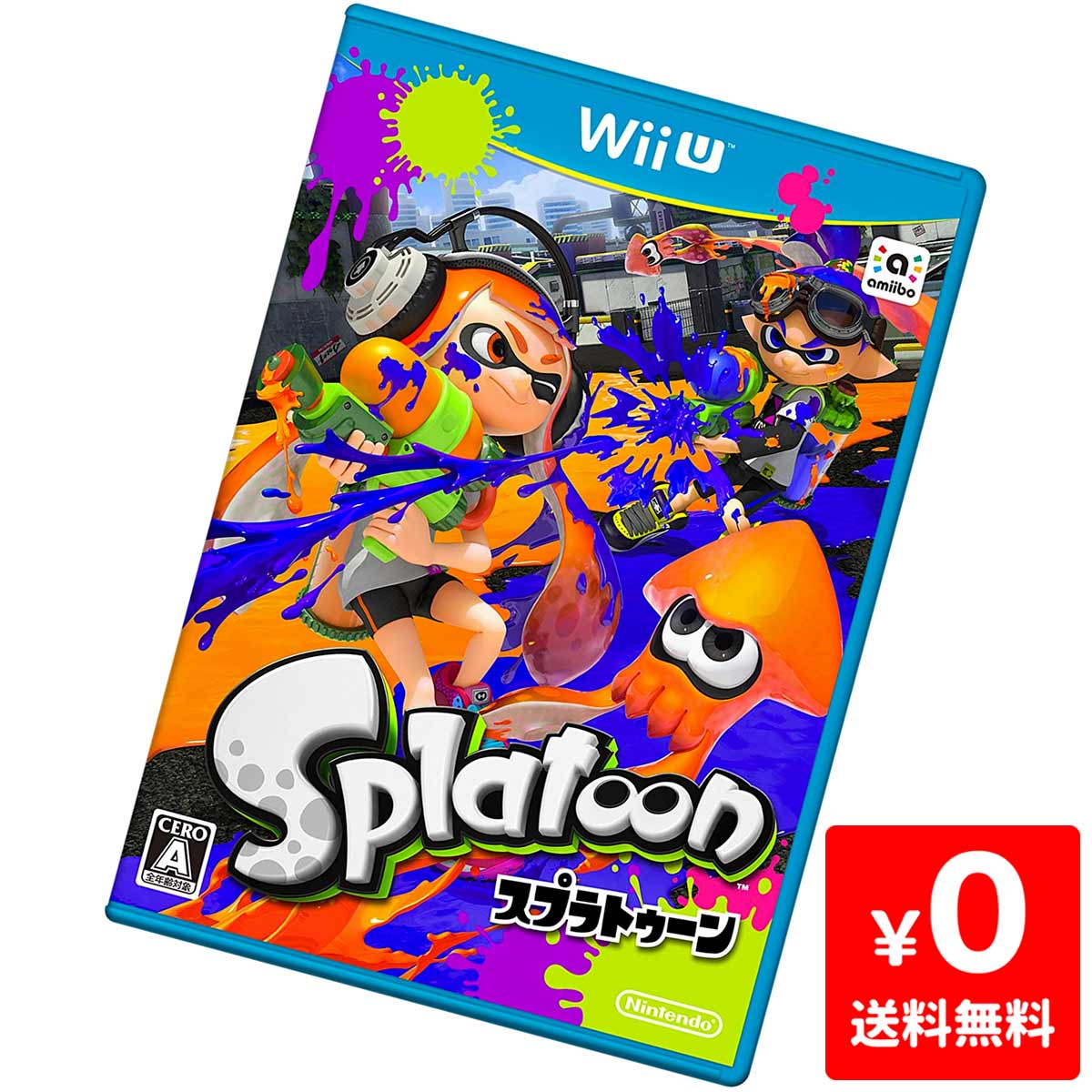 【6/10限定 1等最大100%ポイントバックキャンペーン】WiiU ニンテンドーWii U ソフト Splatoon スプラトゥーン ケースあり Nintendo 任天堂【中古】4902370529098