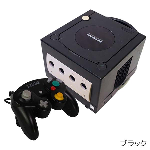 GC 本体 コントローラー1個 すぐ遊べるセット メモリーカード59クリアブラック付 選べる4色 ゲームキューブ ニンテンドー【中古】