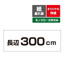 【オリジナル作成／モノクロ文字のみ】紙 垂れ幕 縦横自由 議事録 横断幕 長尺ポスター タペストリー 長辺300cm～3サイズ