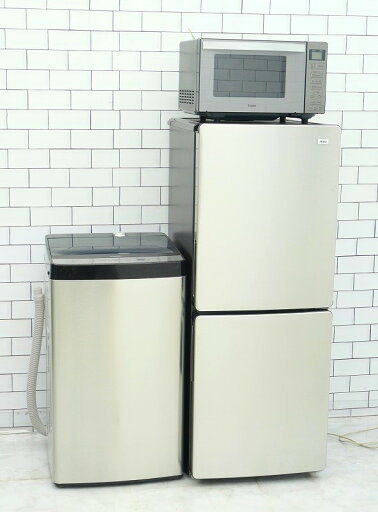 <地域限定>◎配送無料◎設置無料【中古】148L、5.5kg/23年、23年、22年/Haier,Haier,Haier製/(冷蔵庫、洗濯機、フラット型電子レンジ)中古家電3点セット <地域限定>◎配送無料◎設置無料【中古】148L、5.5kg/23年、23年、22年/Haier,Haier,Haier製/(冷蔵庫、洗濯機、フラット型電子レンジ)中古家電3点セット
