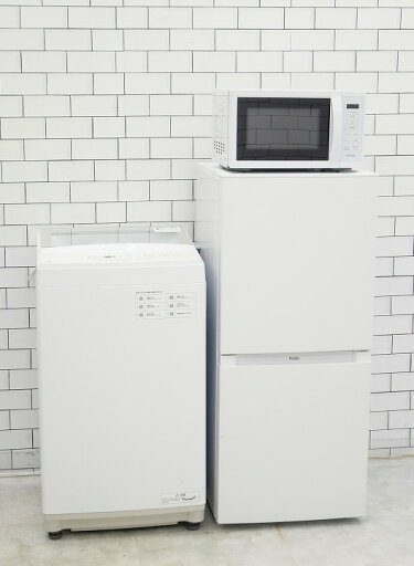 <地域限定>◎配送無料◎設置無料【中古】121L、6kg/22年、22年、24年/Haier、ニトリ、アイリスオーヤマ製/(冷蔵庫、洗濯機、電子レンジ)中古家電3点セット <地域限定>◎配送無料◎設置無料【中古】121L、6kg/22年、22年、24年/Haier、ニトリ、アイリスオーヤマ製/(冷蔵庫、洗濯機、電子レンジ)中古家電3点セット