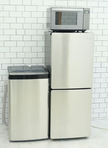 <地域限定>◎配送無料◎設置無料【中古】148L、5.5kg/22年、22年、24年製/Haier、Haier、Haier製/(冷蔵庫、洗濯機、フラット型電子レンジ)中古家電3点セット <地域限定>◎配送無料◎設置無料【中古】148L、5.5kg/22年、22年、24年製/Haier、Haier、Haier製/(冷蔵庫、洗濯機、フラット型電子レンジ)中古家電3点セット