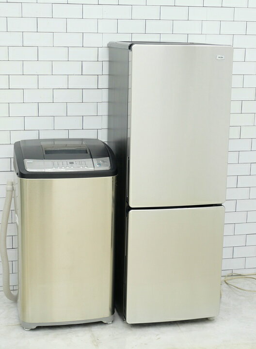 【中古】【地域限定配送・設置無料】173L、5.5kg◆20年、19年◆Haier、Haier製◆（冷蔵庫、洗濯機）中古家電2点セット