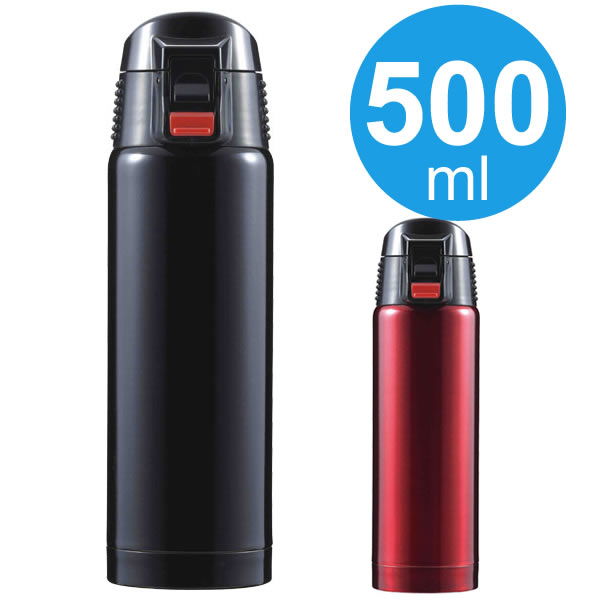 Other - 水筒 直飲み ジール ワンタッチマグカップ 500ml ｜ マグボトル ワンタッチ 真空断熱 保冷 保温 スポーツ オフィス アウトドア 遠足 運動会 シンプル 男の子 女の子 大人