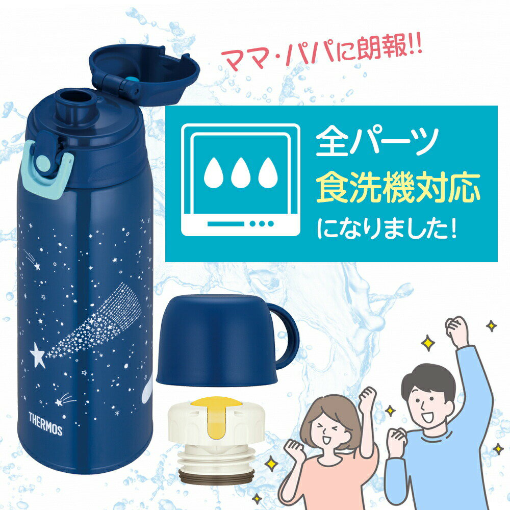 サーモス 水筒 真空断熱2ウェイボトル 600ml 800ml FJJ-602WF/FJJ-802WF（3枚目）