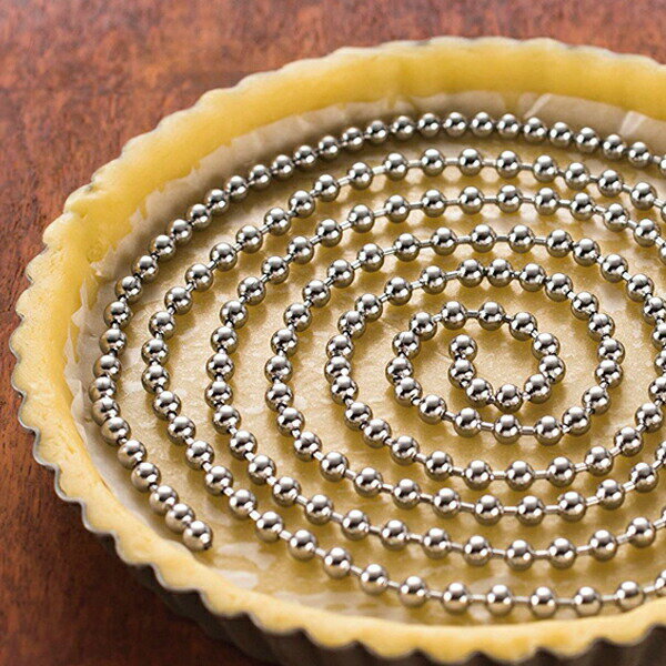 貝印 製菓用重し ボールチェーン型パイ重し DL-6392 ｜ パイ生地重し ボールチェーン ステンレス kai H..