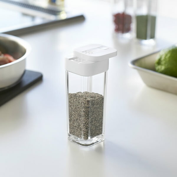 Other - 山崎実業 調味料入れ アクア スパイスボトル ホワイト 2880 ｜ 調味料 ボトル 塩こしょう 調理道具 シンプル おしゃれ