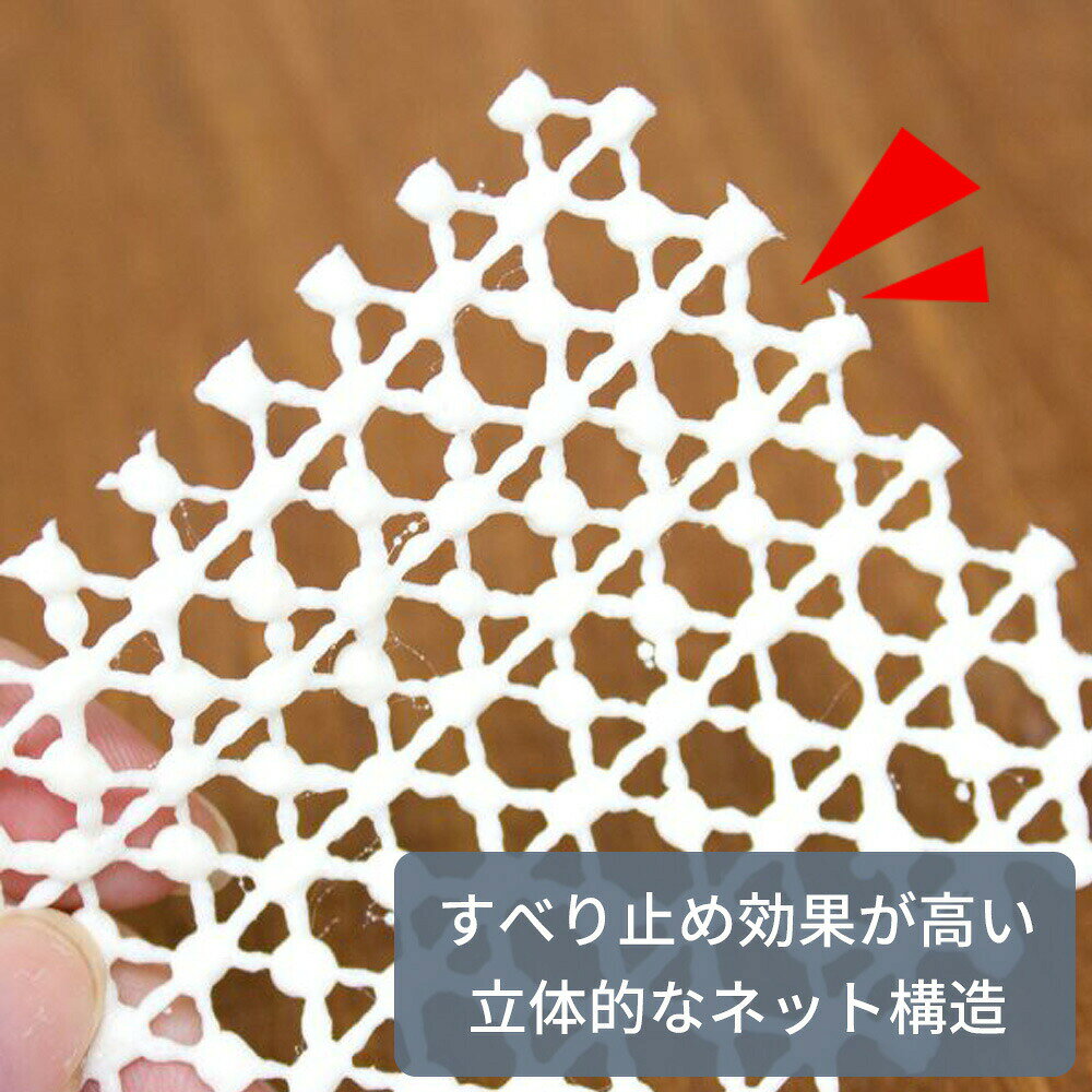 すべり止めネット ズレ防止 シート スベラックス S(40×65cm)/M(40×100cm)/L(40×165cm) フリーカット 自由に切れる 洗える 置くだけ 敷くだけ 吸着 カーペット ラグ 転倒防止 安全対策 オカ iineca-10005124 イイネカ iineca くらしの雑貨店 サンプル画像3