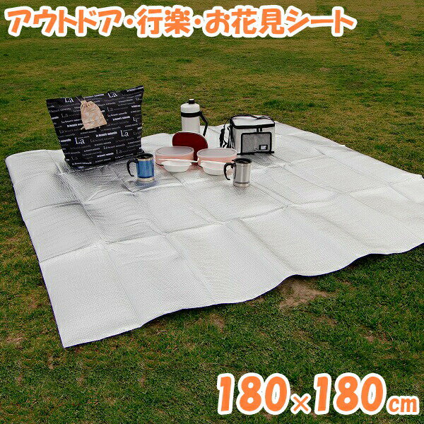 Vinyl Sheets - レジャーシート アウトドア・行楽・お花見シート 180×180cm 2畳用 U-P291 ｜ 敷物 レジャーマット 2畳