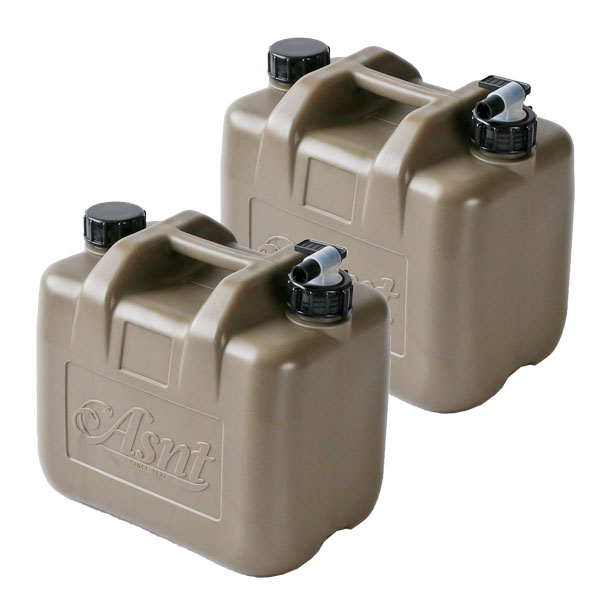 水タンク Asnt ミリタリータンク 10L ミリタリーグレー ×2個セット ｜ ポリタンク ...