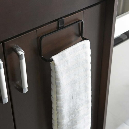 Towel Hangers - 山崎実業 tower タワー キッチンタオルハンガー ブラック 6780 ｜ タオル掛け 台所