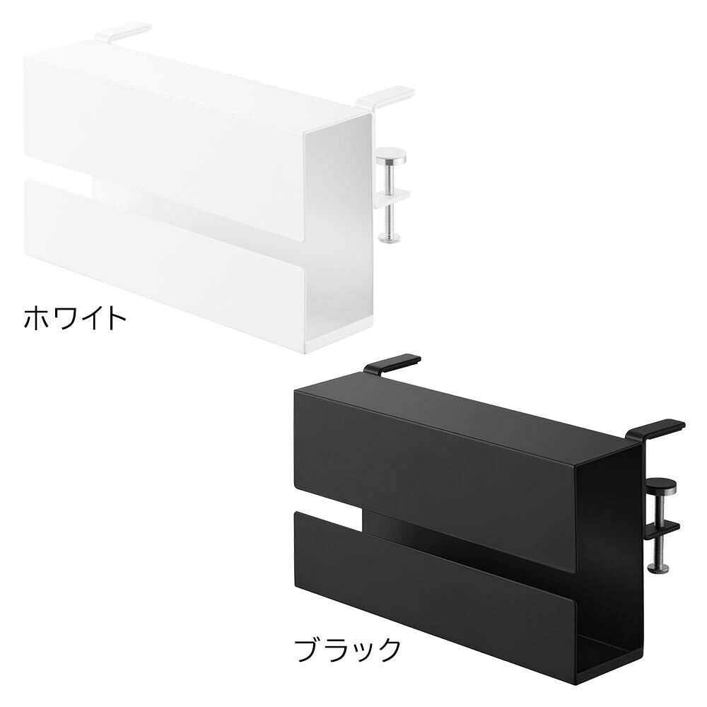 テーブル横ティッシュケース タワー 山崎実業 | tower ホワイト ブラック 10371 10372 ティッシュカバー タワーシリーズ yamazaki [2]
