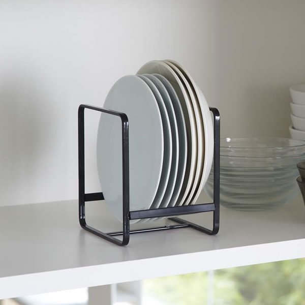 Rakuten - 山崎実業 皿立て tower タワー ディッシュラック S ブラック 2271 ｜ 食器 皿 収納 縦型 省スペース スタンド