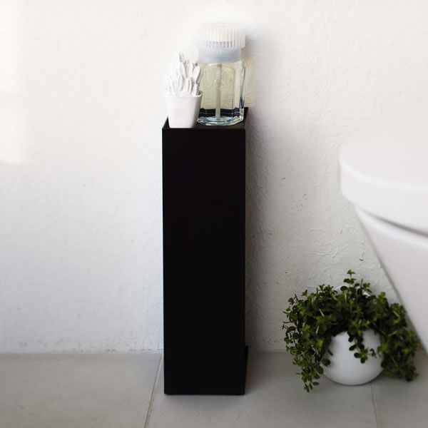 Holder - 山崎実業 tower タワー トイレットペーパーホルダー ブラック 7851