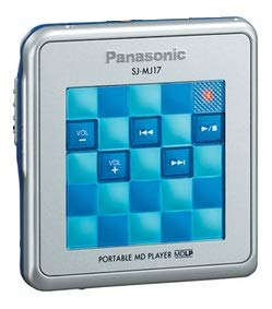 【中古】(非常に良い)パナソニック ポータブルMDプレーヤー ブルー SJ-MJ17-A