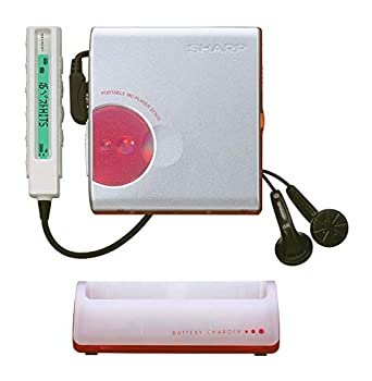 【中古】SHARP シャープ MD-ST500-P ピンク ポータブルMDプレーヤー(MD再生専用機)