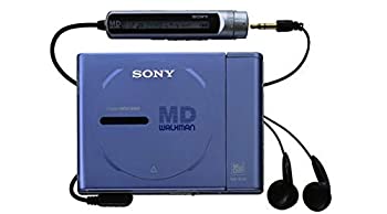 【中古】SONY MZ-E25-L ブルー ポータブルMDプレーヤー MDLP非対応 （MD再生専用機/MDウォークマン） (..