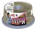 【中古】JVC 4.7GB DVD+R メディア、30枚パック スピンドル