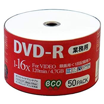 【中古】HI-DISC 録画用DVD-R 16倍速 50枚 エコ仕様 シュリンクパック【メーカー名】【メーカー型番】【ブランド名】MAG-LAB【商品説明】HI-DISC 録画用DVD-R 16倍速 50枚 エコ仕様 シュリンクパックこちらの商品は中古品となっております。 画像はイメージ写真ですので 商品のコンディション・付属品の有無については入荷の度異なります。 買取時より付属していたものはお付けしておりますが付属品や消耗品に保証はございません。 商品ページ画像以外の付属品はございませんのでご了承下さいませ。 中古品のため使用に影響ない程度の使用感・経年劣化（傷、汚れなど）がある場合がございます。 また、中古品の特性上ギフトには適しておりません。 当店では初期不良に限り 商品到着から7日間は返品を受付けております。 他モールとの併売品の為 完売の際はご連絡致しますのでご了承ください。 プリンター・印刷機器のご注意点 インクは配送中のインク漏れ防止の為、付属しておりませんのでご了承下さい。 ドライバー等ソフトウェア・マニュアルはメーカーサイトより最新版のダウンロードをお願い致します。 ゲームソフトのご注意点 特典・付属品・パッケージ・プロダクトコード・ダウンロードコード等は 付属していない場合がございますので事前にお問合せ下さい。 商品名に「輸入版 / 海外版 / IMPORT 」と記載されている海外版ゲームソフトの一部は日本版のゲーム機では動作しません。 お持ちのゲーム機のバージョンをあらかじめご参照のうえ動作の有無をご確認ください。 輸入版ゲームについてはメーカーサポートの対象外です。 DVD・Blu-rayのご注意点 特典・付属品・パッケージ・プロダクトコード・ダウンロードコード等は 付属していない場合がございますので事前にお問合せ下さい。 商品名に「輸入版 / 海外版 / IMPORT 」と記載されている海外版DVD・Blu-rayにつきましては 映像方式の違いの為、一般的な国内向けプレイヤーにて再生できません。 ご覧になる際はディスクの「リージョンコード」と「映像方式※DVDのみ」に再生機器側が対応している必要があります。 パソコンでは映像方式は関係ないため、リージョンコードさえ合致していれば映像方式を気にすることなく視聴可能です。 商品名に「レンタル落ち 」と記載されている商品につきましてはディスクやジャケットに管理シール（値札・セキュリティータグ・バーコード等含みます）が貼付されています。 ディスクの再生に支障の無い程度の傷やジャケットに傷み（色褪せ・破れ・汚れ・濡れ痕等）が見られる場合がありますので予めご了承ください。 2巻セット以上のレンタル落ちDVD・Blu-rayにつきましては、複数枚収納可能なトールケースに同梱してお届け致します。 トレーディングカードのご注意点 当店での「良い」表記のトレーディングカードはプレイ用でございます。 中古買取り品の為、細かなキズ・白欠け・多少の使用感がございますのでご了承下さいませ。 再録などで型番が違う場合がございます。 違った場合でも事前連絡等は致しておりませんので、型番を気にされる方はご遠慮ください。 ご注文からお届けまで 1、ご注文⇒ご注文は24時間受け付けております。 2、注文確認⇒ご注文後、当店から注文確認メールを送信します。 3、お届けまで3-10営業日程度とお考え下さい。 　※海外在庫品の場合は3週間程度かかる場合がございます。 4、入金確認⇒前払い決済をご選択の場合、ご入金確認後、配送手配を致します。 5、出荷⇒配送準備が整い次第、出荷致します。発送後に出荷完了メールにてご連絡致します。 　※離島、北海道、九州、沖縄は遅れる場合がございます。予めご了承下さい。 当店ではすり替え防止のため、シリアルナンバーを控えております。 万が一すり替え等ありました場合は然るべき対応をさせていただきます。 お客様都合によるご注文後のキャンセル・返品はお受けしておりませんのでご了承下さい。 電話対応はしておりませんので質問等はメッセージまたはメールにてお願い致します。