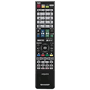 【中古】シャープ 純正テレビ用リモコン RRMCGB026WJSA「部品番号：0106380386」