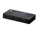 【中古】エレコム HDMI切替器 「PS4/PS3/Switch対応」 2入力1出力 自動/手動切替 ケーブルなしモデル ブラック DH-SWL2CBK