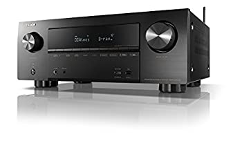 【中古】Denon AVレシーバー 7.2ch Dolby Atmos/DTS:X/4K HDR/HEOS/Airplay2対応 ミドルクラス ブラック AVR...