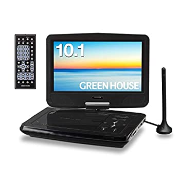 【中古】グリーンハウス 10型ワイド ポータブルDVDプレーヤー TVチューナーモデル GH-PDV10MT-BK