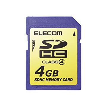 【中古】エレコム SDHCカード 4GB Class4 NINTENDO 3DS動作確認済み MF-FSDH04G