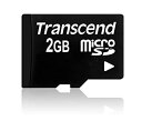 【中古】Transcend microSDカード 2GB 変換アダプタ無し TS2GUSDC