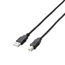 【中古】エレコム RoHS指令準拠&環境配慮パッケージ エコUSBケーブル USB2.0 A-Bタイプ 5m ブラック U2C-JB50BK