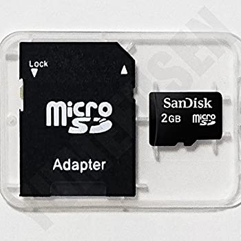 【中古】サンディスク microSDカード 2GB SD変換アダプタ付属 バルク品