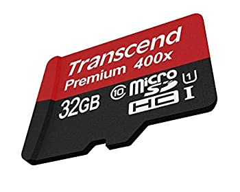 【中古】（非常に良い）旧モデル Transcend microSDHCカード 32GB Class10 UHS-I対応 変換アダプタ無し TS32GUSDCU1