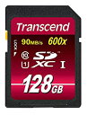 yÁzf Transcend SDXCJ[h 128GB Class10 UHS-IΉ (ő]x90MB/s) TS128GSDXC10U1