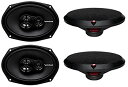 【中古】(非常に良い)4) New Rockford Fosgate R169X3 6x9 260W 3 Way Car Coaxial Speakers Audio Stereo by Rockford Fosgate