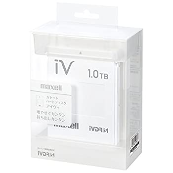 【中古】（非常に良い）マクセル iVDR-S規格対応リムーバブル ハードディスク 1.0TB(ホワイト)maxell カセットハードディスク「iV(アイヴィ)」 M-VDRS1T.E.WH