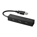 【中古】BUFFALO USB ハブ USB2.0 バスパワー 4ポート ブラック BSH4U25BK「Windows/Mac対応」