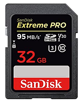 【中古】「32GB」 SanDisk サンディスク Extreme Pro SDHC UHS-I U3 V30対応 R:95MB/s 海外リテール SDSDXXG-032G-GN4IN [並行輸入品]