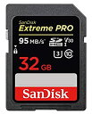 【中古】「32GB」 SanDisk サンディスク Extreme Pro SDHC UHS-I U3 V30対応 R:95MB/s 海外リテール SDSDXX...