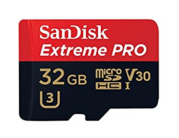 【中古】（非常に良い）32GB SanDisk サンディスク Extreme Pro microSDHCカード UHS-I U3 V30対応 633倍速 R:95MB/s 海外リテール SDSQXXG-032G-GN6MA