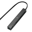 【中古】エレコム 電源タップ 見せるインテリア roo't(ルオット) 6個口 1.5m ブラック AVT-D3-2615BK
