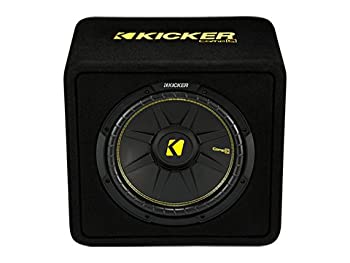 【中古】Kicker 12インチ600ワット4オーム CompC Vented Loaded Subwoofer サブウーファーエンクロージャー 44VCWC124