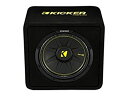 【中古】(非常に良い)Kicker 12インチ600ワット4オーム CompC Vented Loaded Subwoofer サブウーファーエンクロージャー、...